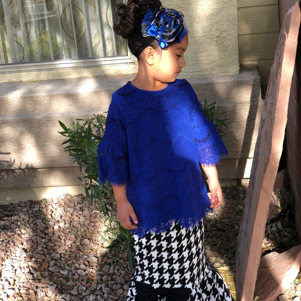 Custom girl silk flower bow